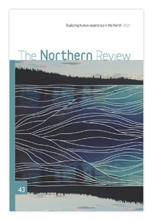 The Northern Review 43 Cover art  Tagé Cho Big River by Lianne Marie Leda Charlie