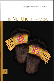 Northern Review 42 Cover photo Women's Mitts sewn by Mrs. Annie Smith